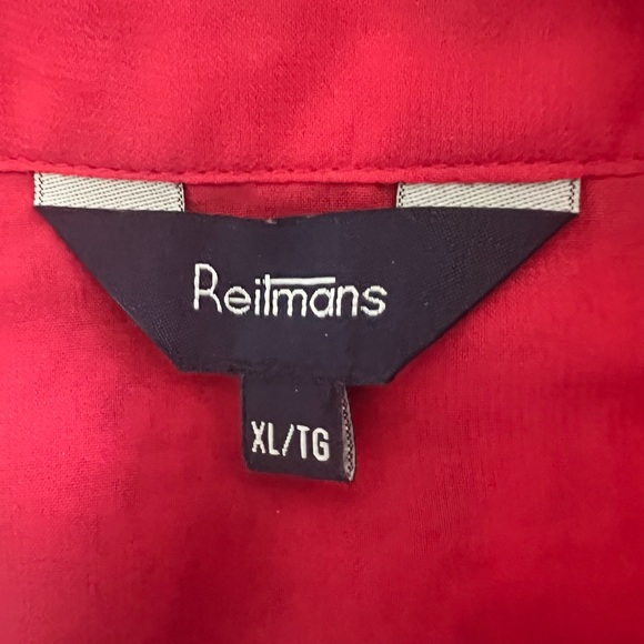 Reitmans Crepe Johnny Collar Button Down Blouse - Picture 3 of 3